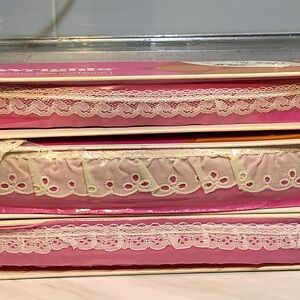 Lot 3 SPOOLS Vintage Wrights Eyelet & Lace Made in USA